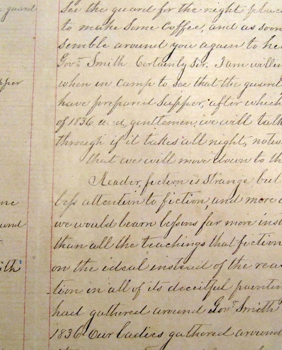 The same manuscript page restored, the staining lifted from around the handwriting